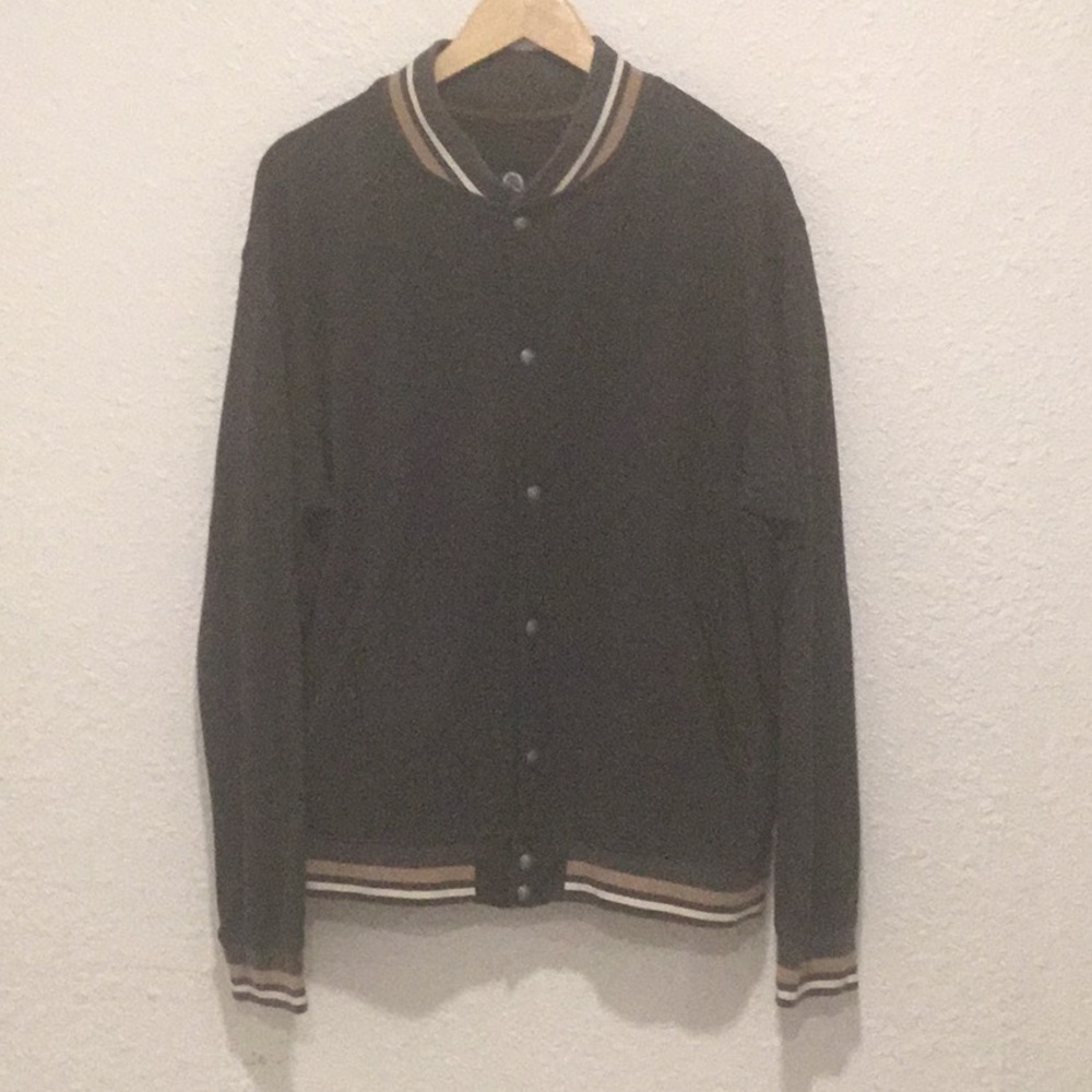 Vintage Lands End Varsity Cotton Jacket Size Xl 46-48